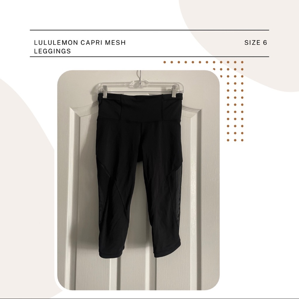 Lululemon Capri Mesh Leggings